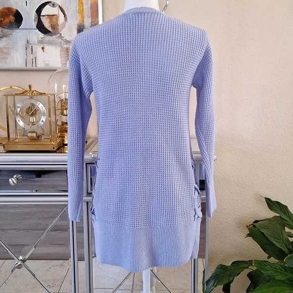 NWOT Open Front Long Cardigan Sweater XS S - Picture 3 of 6